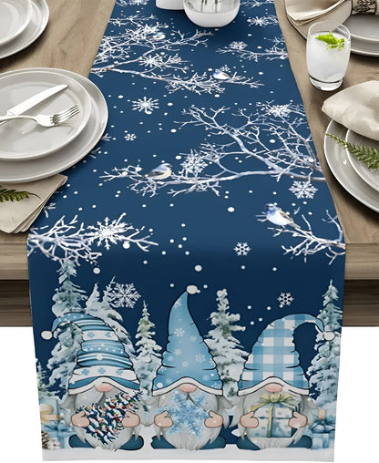 Weihnachtlicher Tischläufer Schneeflocken | Festliche Dekoration 5