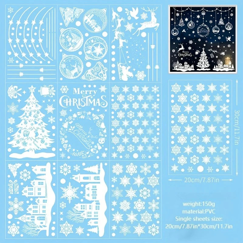 Weihnachts Fensterbilder Selbstklebend | 243-teiliges Set 2