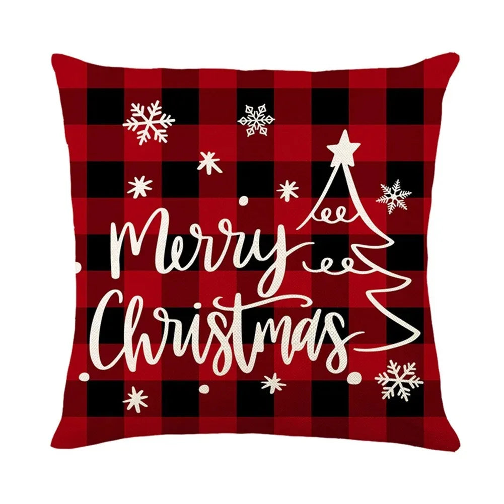 Weihnachtsbaumkissenbezug Rot | 45x45cm Kissenbezug 2