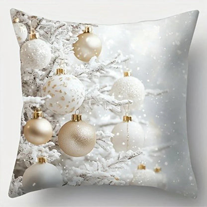 Weihnachtskissenbezug 40x40 | Dekoratives Sofakissen für Winter 7