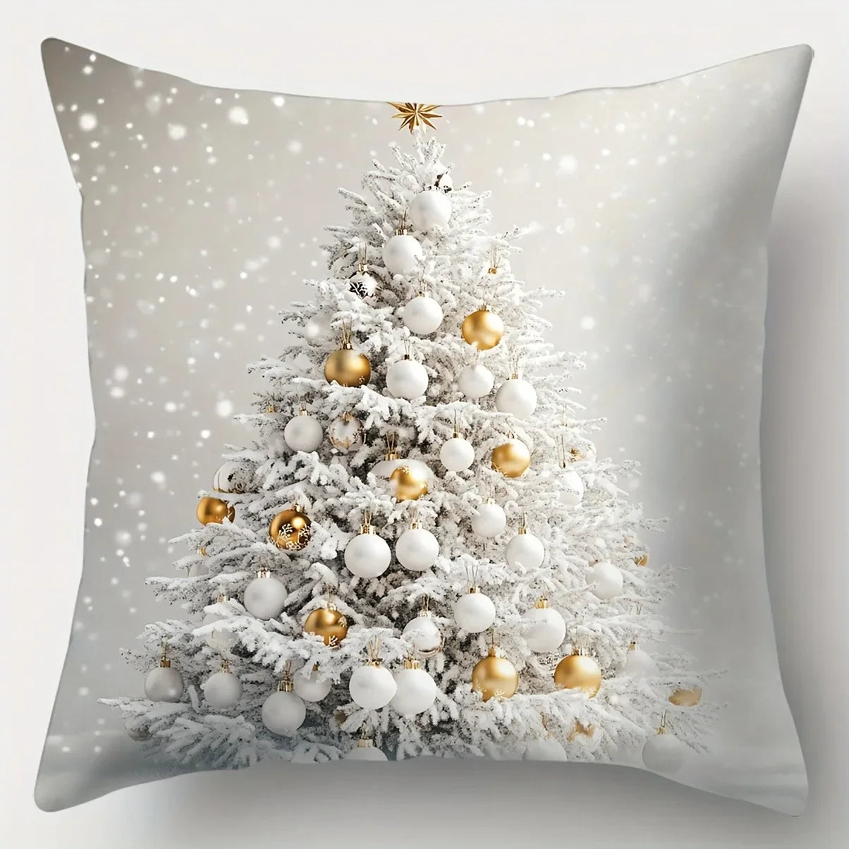 Weihnachtskissenbezug 40x40 | Dekoratives Sofakissen für Winter 9