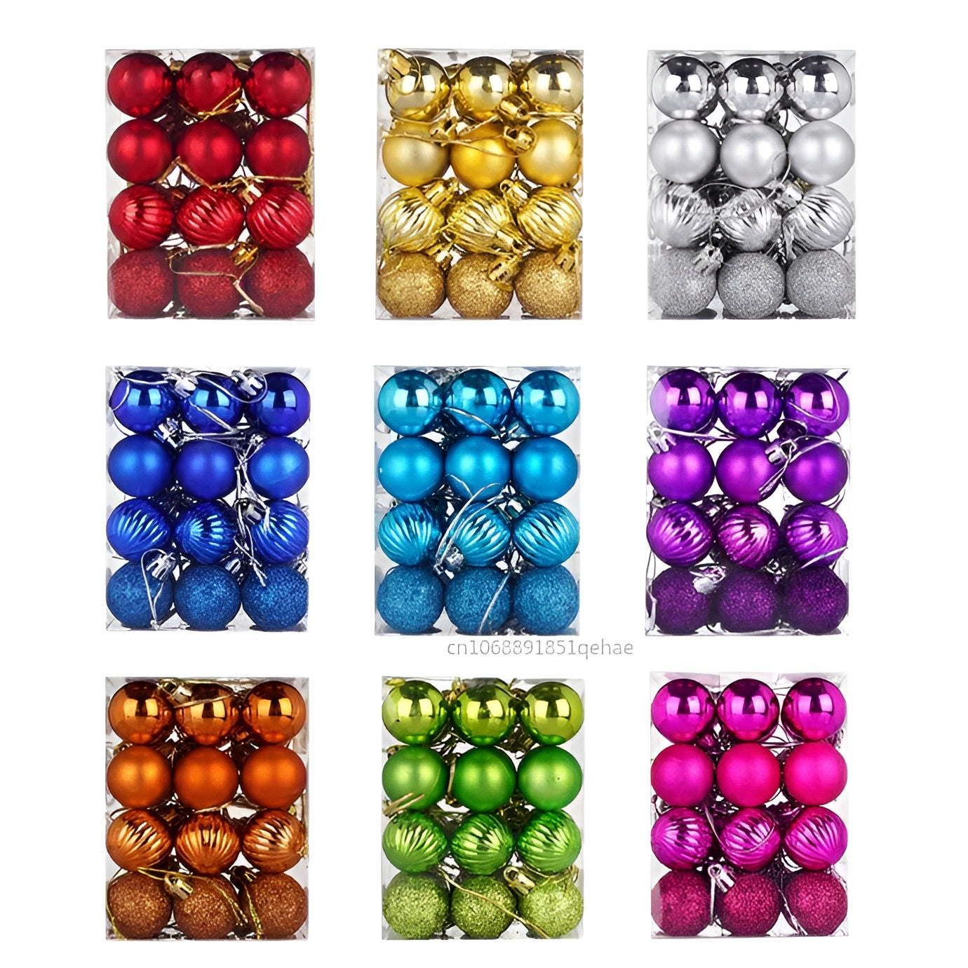 Weihnachtskugeln Set | Elegante Christbaumkugeln 24-teilig 1