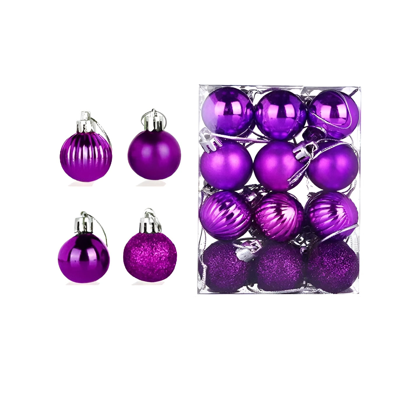 Weihnachtskugeln Set | Elegante Christbaumkugeln 24-teilig 11