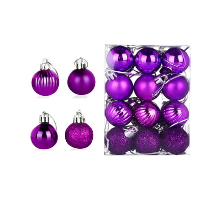 Weihnachtskugeln Set | Elegante Christbaumkugeln 24-teilig 11