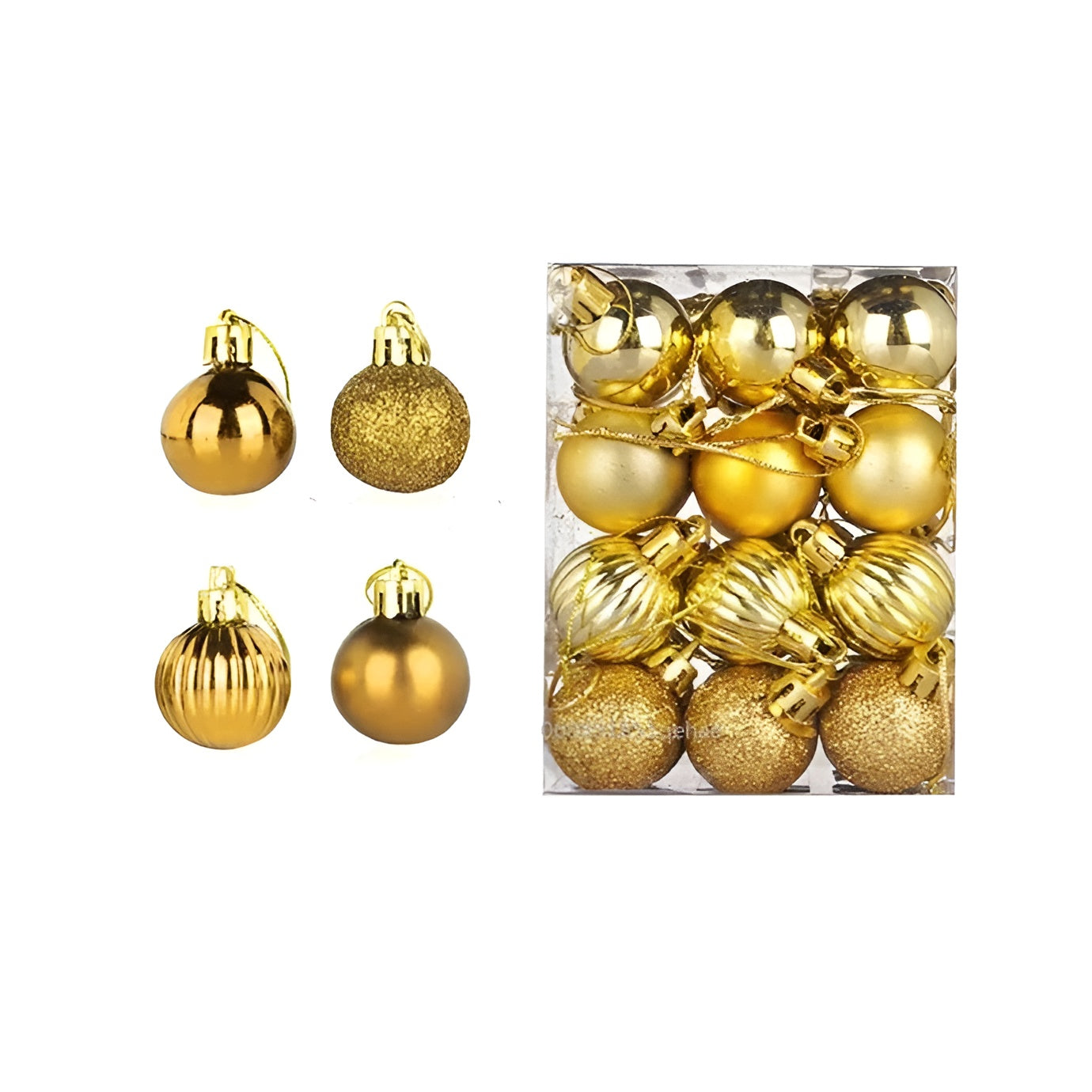 Weihnachtskugeln Set | Elegante Christbaumkugeln 24-teilig 5