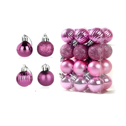 Weihnachtskugeln Set | Elegante Christbaumkugeln 24-teilig 7