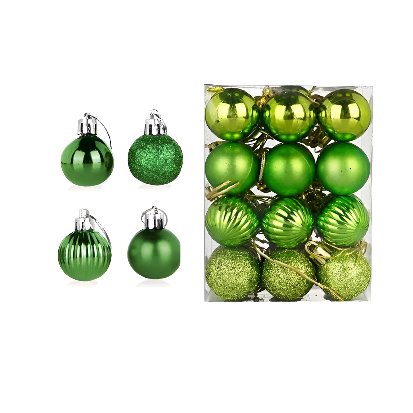 Weihnachtskugeln Set | Elegante Christbaumkugeln 24-teilig 8