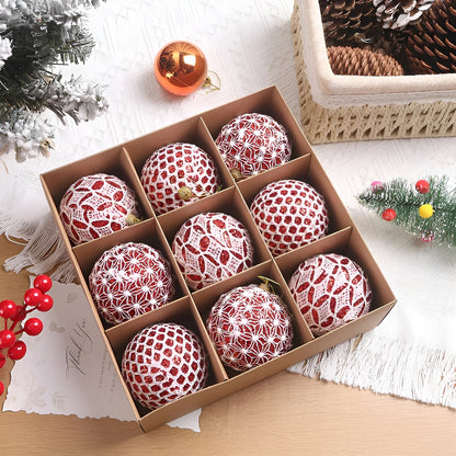 Weihnachtskugeln Set | Elegante Christbaumkugeln aus Kunststoff 10