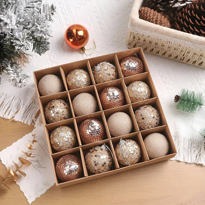 Weihnachtskugeln Set | Elegante Christbaumkugeln aus Kunststoff 2