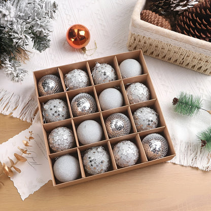 Weihnachtskugeln Set | Elegante Christbaumkugeln aus Kunststoff 3