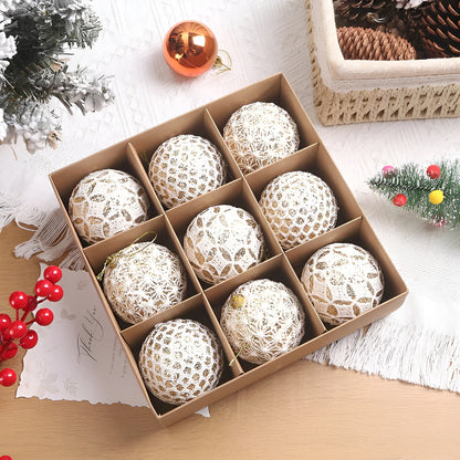 Weihnachtskugeln Set | Elegante Christbaumkugeln aus Kunststoff 6