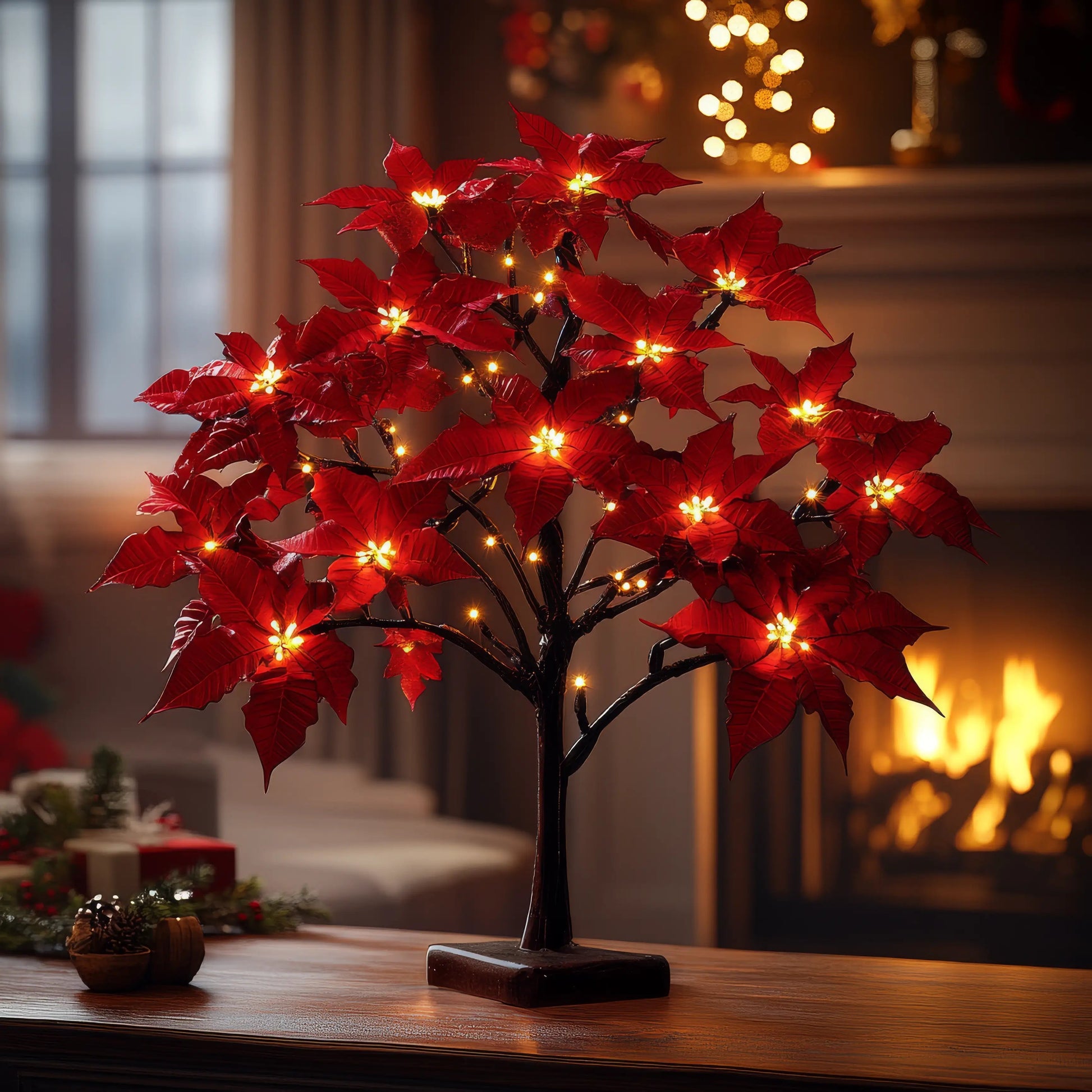 Weihnachtsstern Leuchtbaum | LED Weihnachtsdekoration 40 cm 4