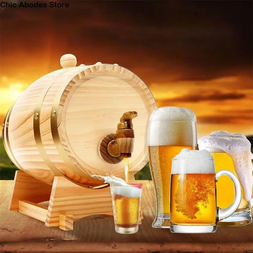 Weinfass Holz | Vintage Biercontainer 1.5/3/5L 0