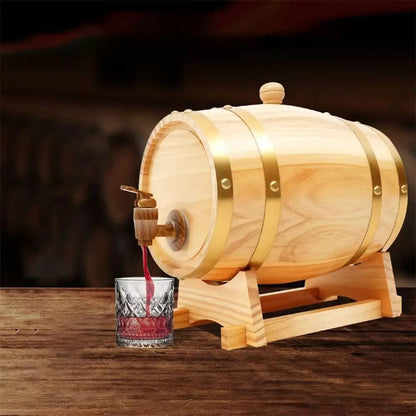 Weinfass Holz | Vintage Biercontainer 1.5/3/5L 1