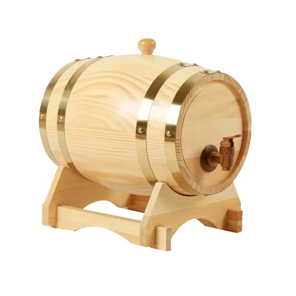 Weinfass Holz | Vintage Biercontainer 1.5/3/5L 6