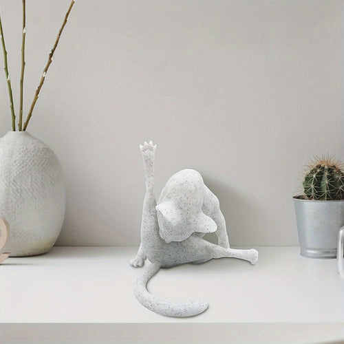 Whisker Licker | Handgefertigte Katzenfigur aus Kunstharz 0