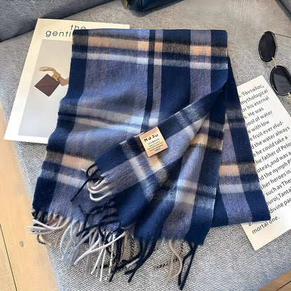 Winterschal mit Karomuster | Kaschmir Schal für Damen 12