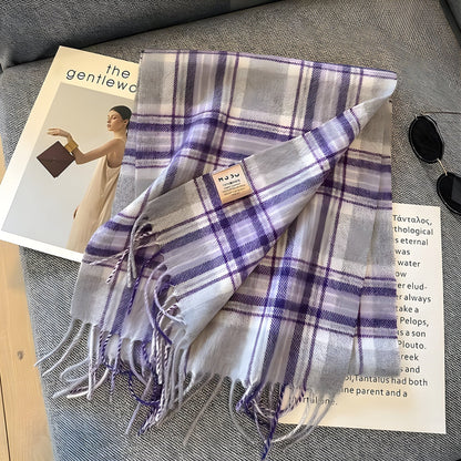 Winterschal mit Karomuster | Kaschmir Schal für Damen 2