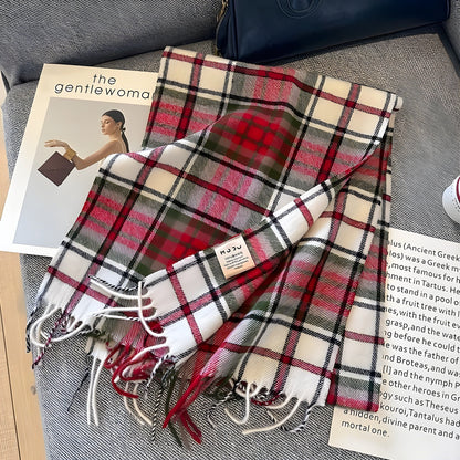 Winterschal mit Karomuster | Kaschmir Schal für Damen 3