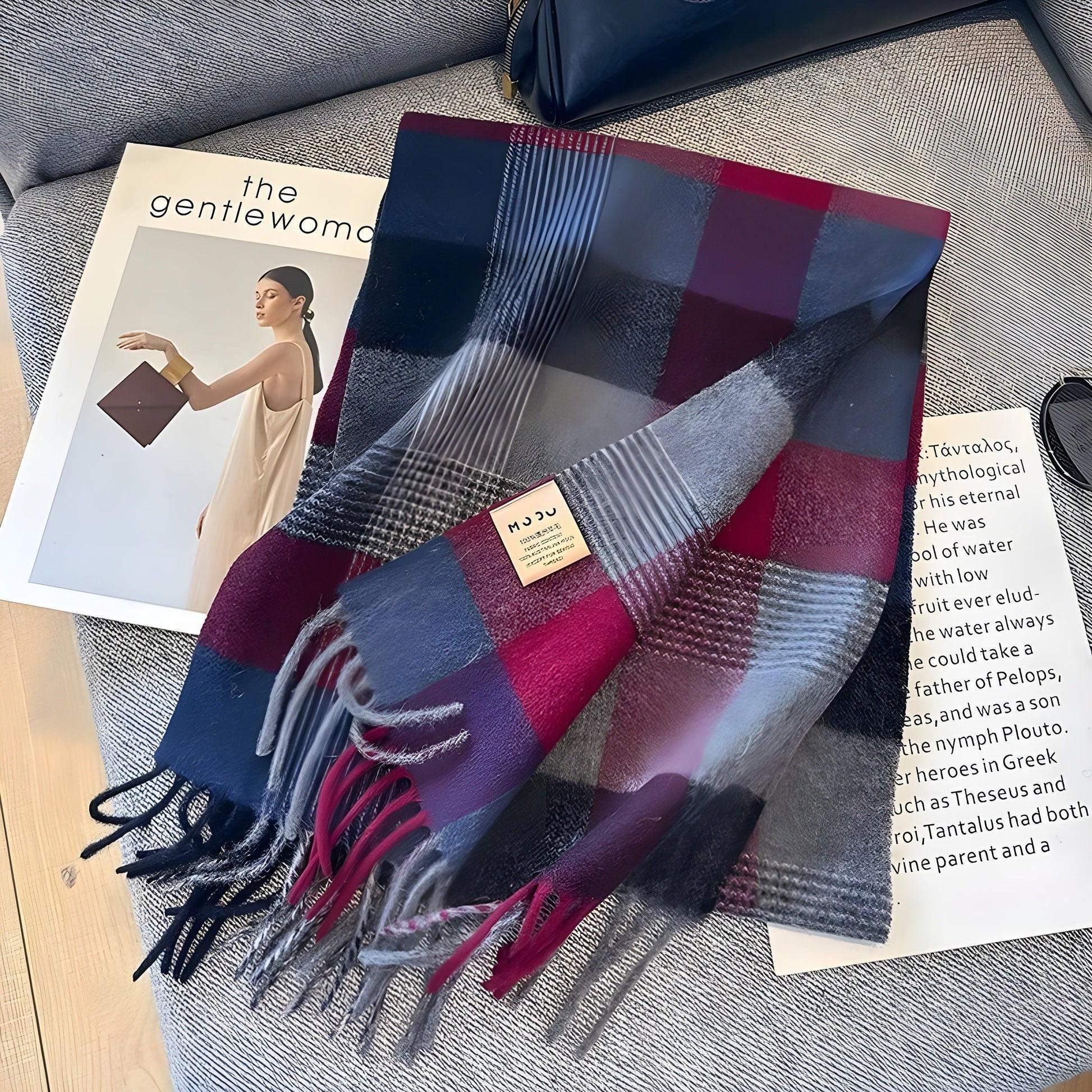 Winterschal mit Karomuster | Kaschmir Schal für Damen 4