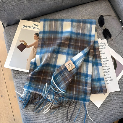 Winterschal mit Karomuster | Kaschmir Schal für Damen 7