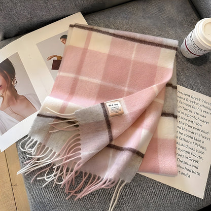 Winterschal mit Karomuster | Kaschmir Schal für Damen 8