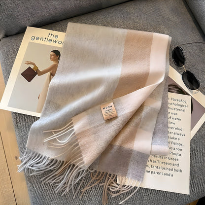 Winterschal mit Karomuster | Kaschmir Schal für Damen 9