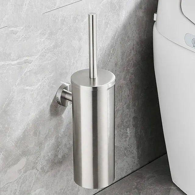 Wise Brush | Edelstahl Toilettenbürste mit Halterung 1
