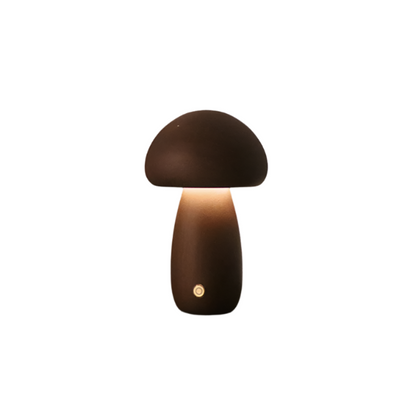 Variant image for Wiederaufladbare Holzpilz Tischlampe | Berührungsempfindliche LED Nachttischlampe ohne Kabel für Gemütlichkeit-4