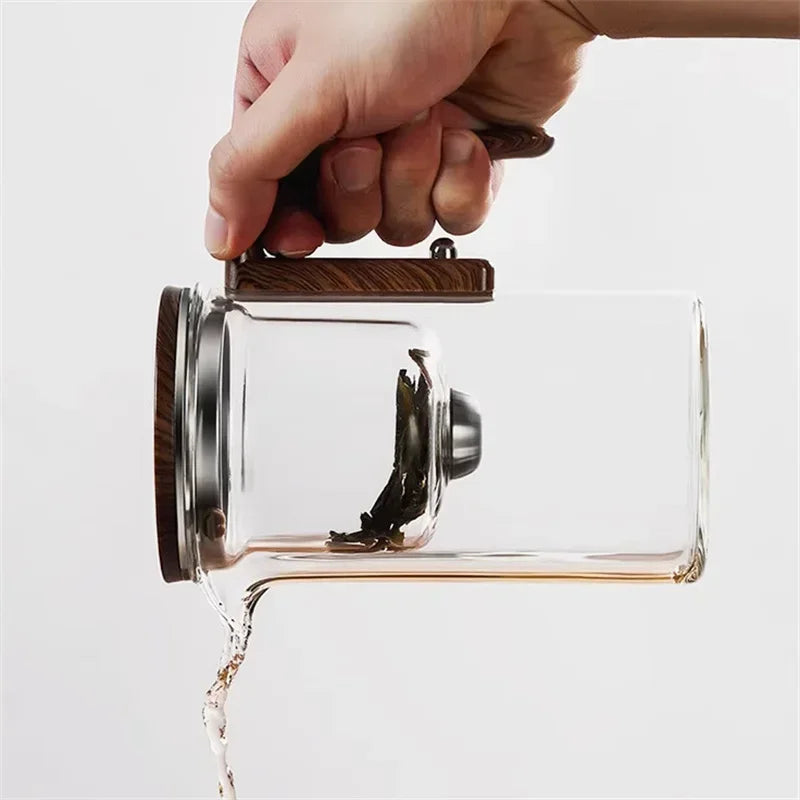 Zensteep | Elegante Teekanne aus Borosilikatglas mit Infuser 7