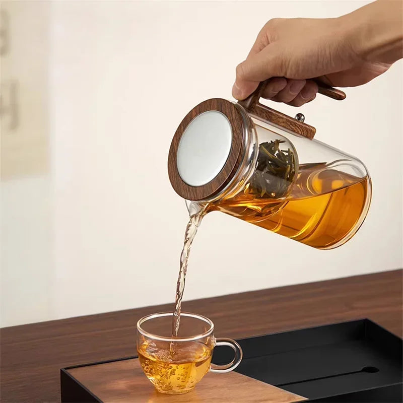 Zensteep | Elegante Teekanne aus Borosilikatglas mit Infuser 8
