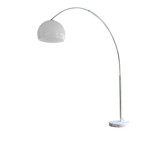 Bogenlampe 230 cm weiß Kunststoff