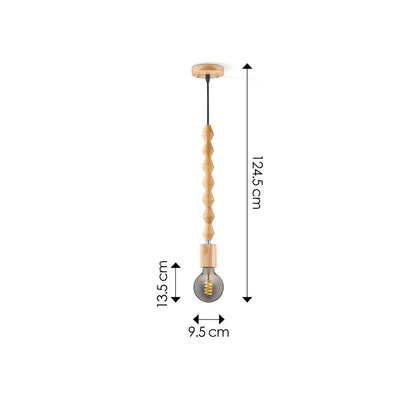 Hängelampe Dana - LED G125 Lampe - dimmbar E27 Rauch