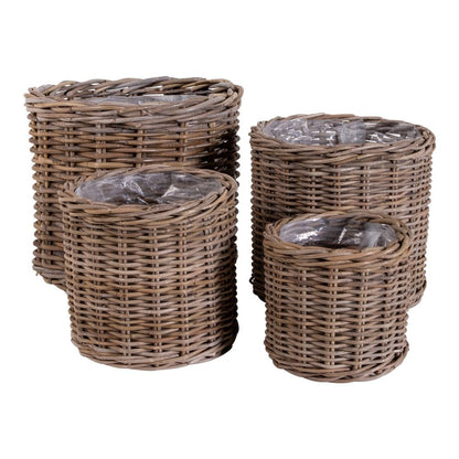 Bogor-Körbe – Kubu-Rattan/Kunststoff – 4er-Set