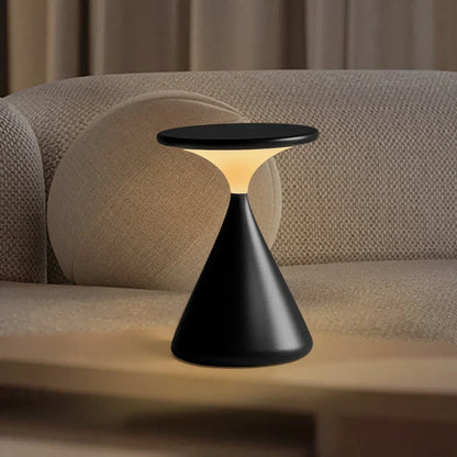 Variant image for Aeron Hourglass Akku Tischleuchte | Dimmbare LED Tischlampe Ohne Kabel, Elegantes Design für Wohnzimmer und Büro, Mattweiß-3