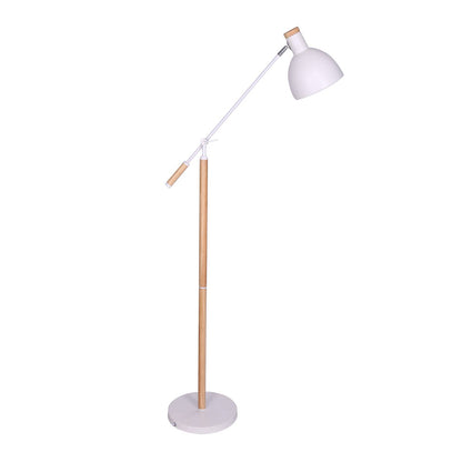 Moderne Stehleuchte mit Holzdekor – 166 cm Höhe