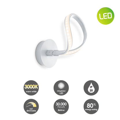 Design LED-Wandleuchte String | 17/20/23,5 cm | Aluminium