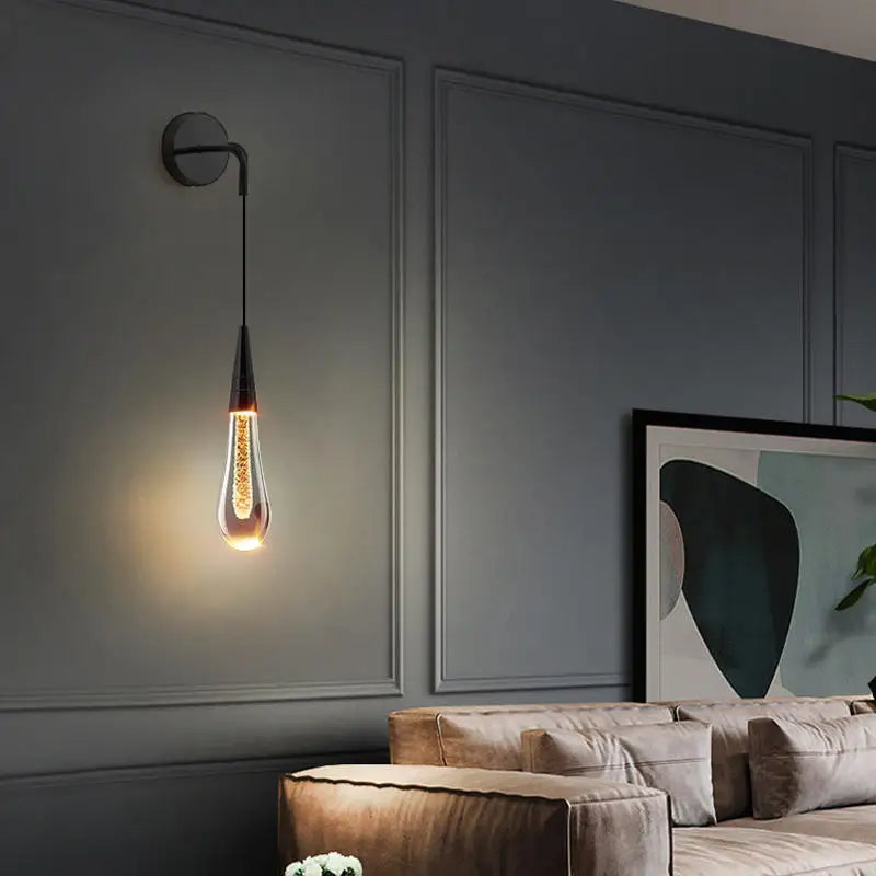 GlimmerGlass |  Moderne Kristall-Raindrop-Leuchte