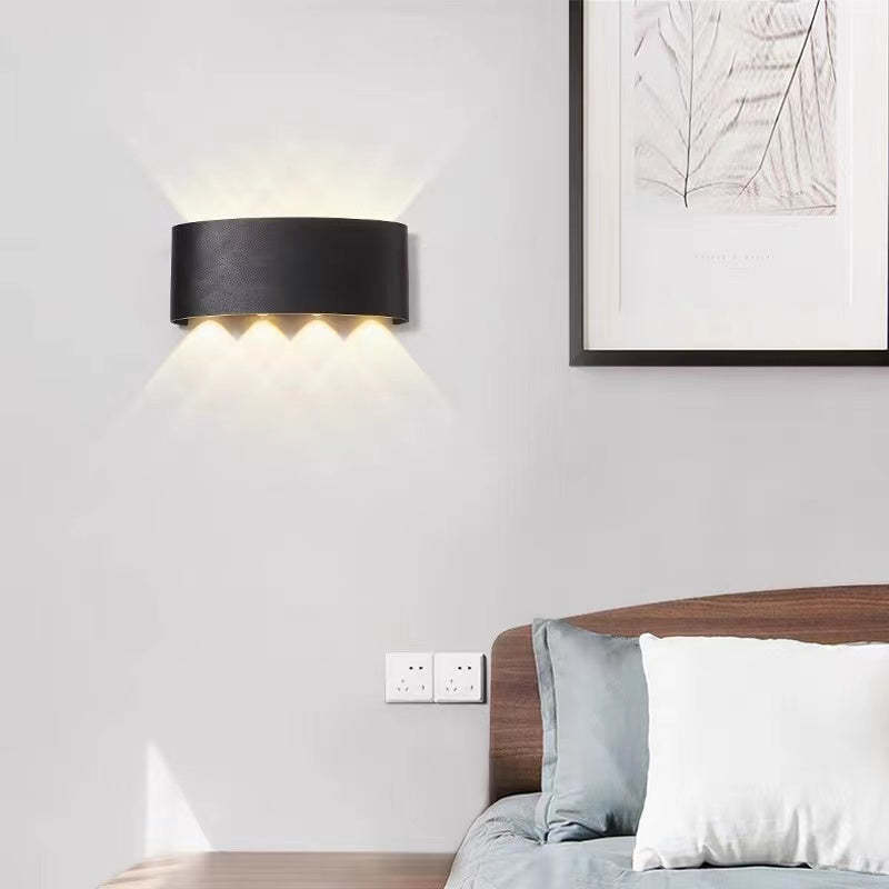 Variant image for Moderne Wasserdichte LED-Außenwandleuchte aus Aluminium | Stilvolles Design mit Einzigartiger Lichtverteilung, 4W-12W-5