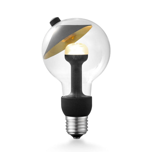 LED-Lampe Cone schwarz-gold G80 E27 3W 220Lm 2700K