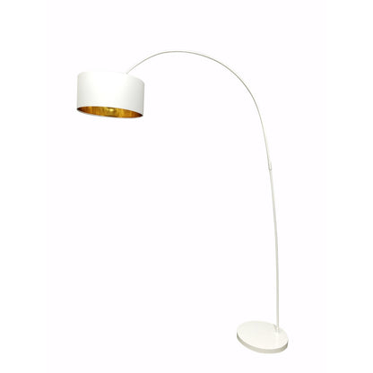 Moderne booglamp in wit – 201 cm hoog