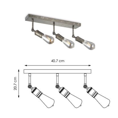 Aufbaustrahler Spy 3 - inkl. dimmbarer LED-Lampe - Anthrazit