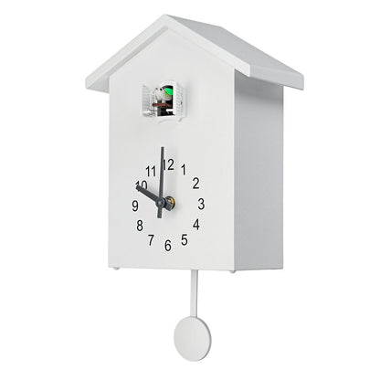 Variant image for Charmante Kuckucksuhr in Blau, Weiß und Grün | Wanduhr 20x25 cm, Batteriebetrieben, Nostalgisches Design-2