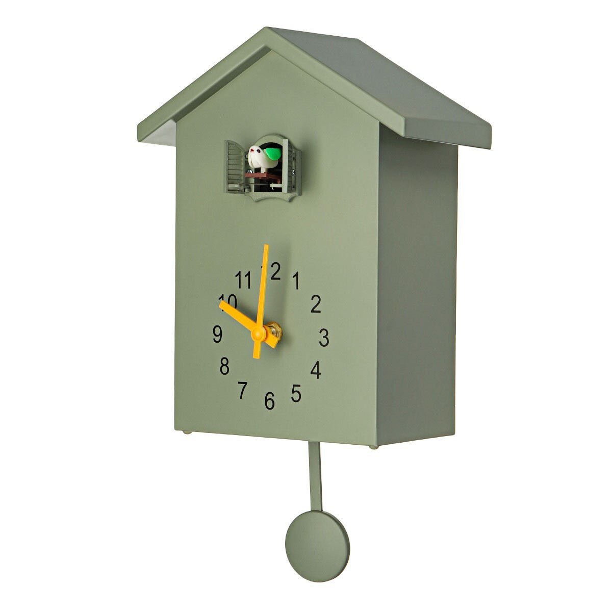 Variant image for Charmante Kuckucksuhr in Blau, Weiß und Grün | Wanduhr 20x25 cm, Batteriebetrieben, Nostalgisches Design-3