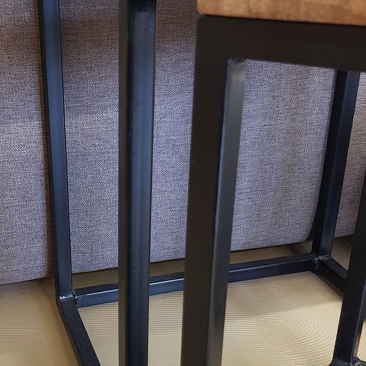 Couchtisch Set 2 Stück Wohnzimmer Tisch Satztisch Dallas Metall-Gestell schwarz oder weiß