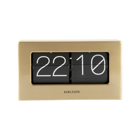 2-in-1 Uhr mit Klappdeckel – Tisch- & Wanduhr in einem, klassisches Design mit geschütztem Zifferblatt