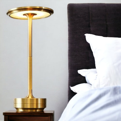 Stellarglo Kabellose LED-Tischleuchte mit Smart Touch – Dimmbar, Edelstahl, Ideal für Innen und Außen-4