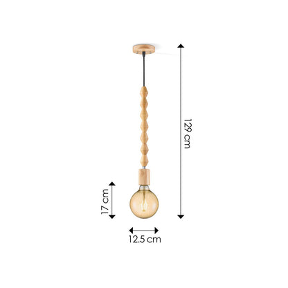 Hängelampe Dana - LED G180 Lampe - dimmbar E27 bernsteinfarben