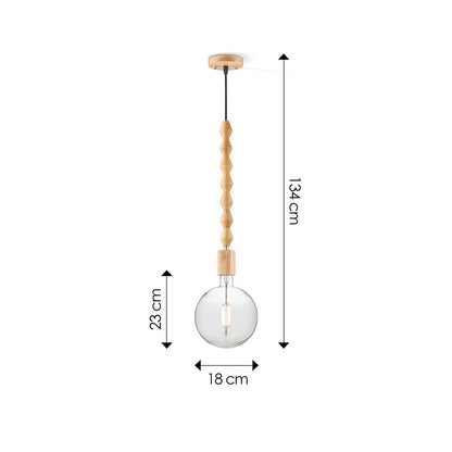 Hängelampe Dana Globe - LED G125 - dimmbar E27 klar