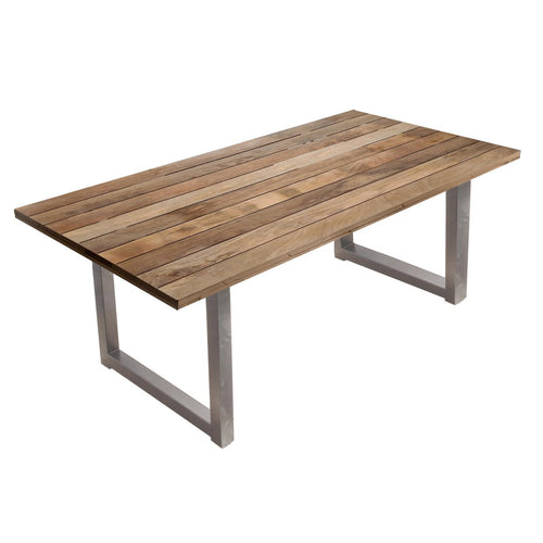 Moebilia Esstisch 200x100 cm aus Mangoholz & Metall – Industrial Design im Factory Look